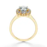 Pierścionek z owalnym diamentem Pierścionek z owalnym diamentem