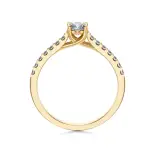 Pierścionek zaręczynowy z diamentami Pierścionek zaręczynowy z diamentami