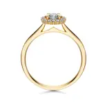 Pierścionek zaręczynowy z diamentami Pierścionek zaręczynowy z diamentami