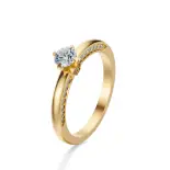 Pierścionek złoty z diamentami Pierścionek złoty z diamentami