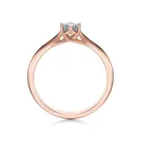 Pierścionek z diamentem różowe złoto Pierścionek z diamentem różowe złoto