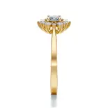 Pierścionek złoty z diamentami Pierścionek złoty z diamentami