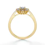 Pierścionek złoty z diamentami Pierścionek złoty z diamentami