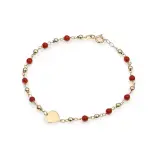 Bransoletka z koralem naturalnym Bransoletka z koralem naturalnym