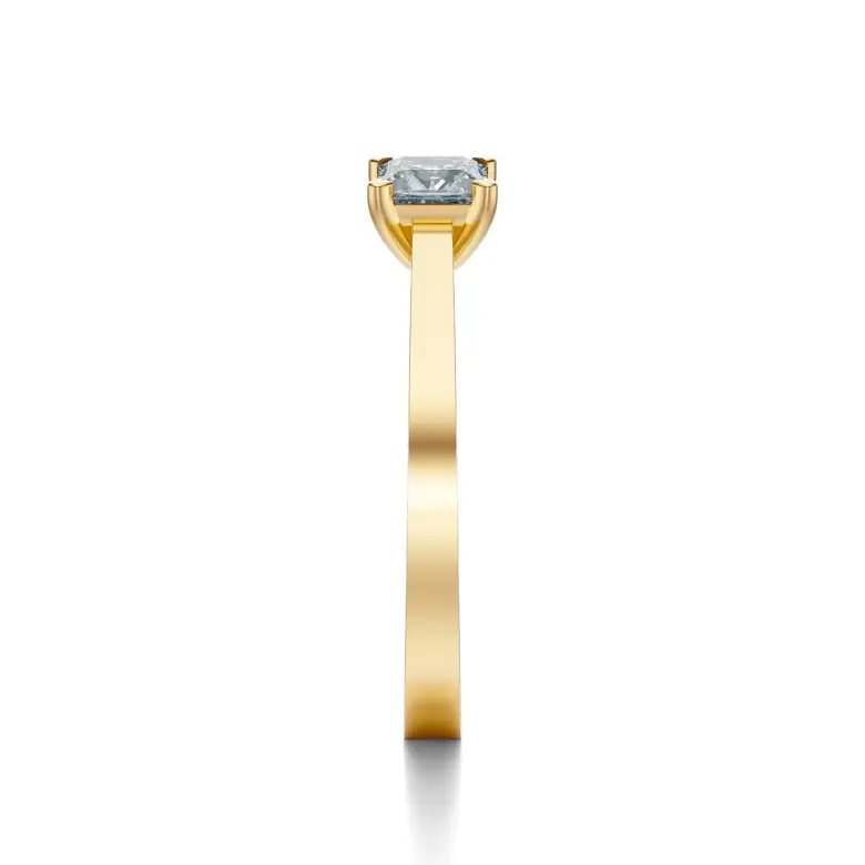 Pierścionek diament szlif princessa Pierścionek diament szlif princessa