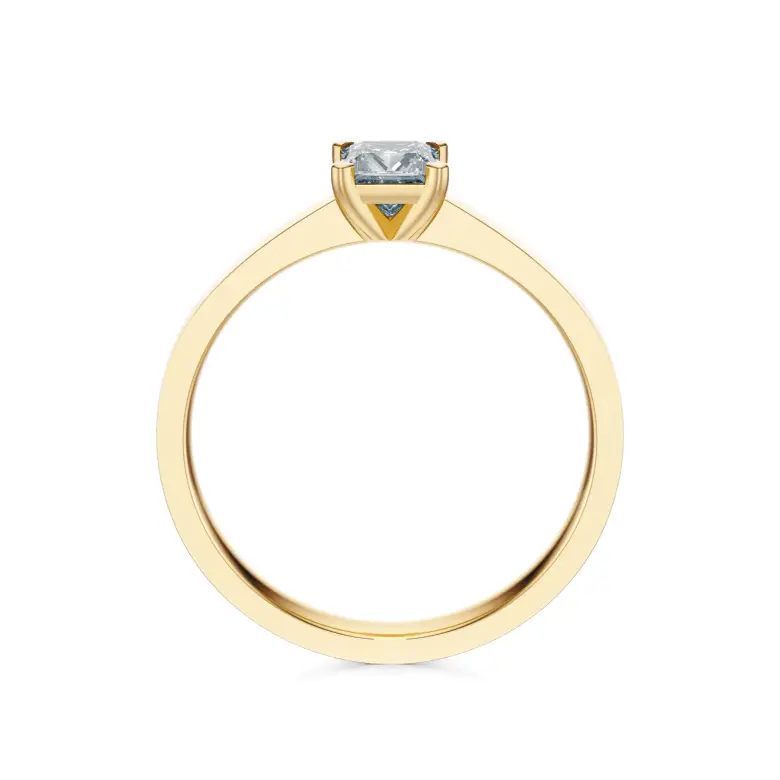 Pierścionek diament szlif princessa Pierścionek diament szlif princessa