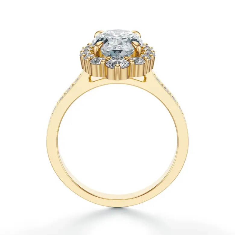 Pierścionek z owalnym diamentem Pierścionek z owalnym diamentem