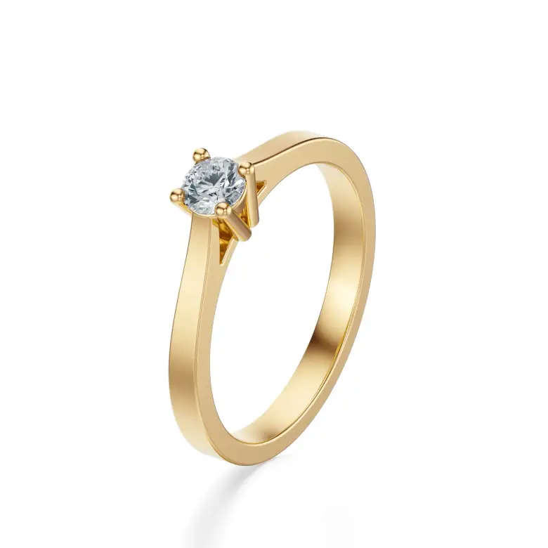 Pierścionek zaręczynowy z brylantem Pierścionek zaręczynowy z brylantem