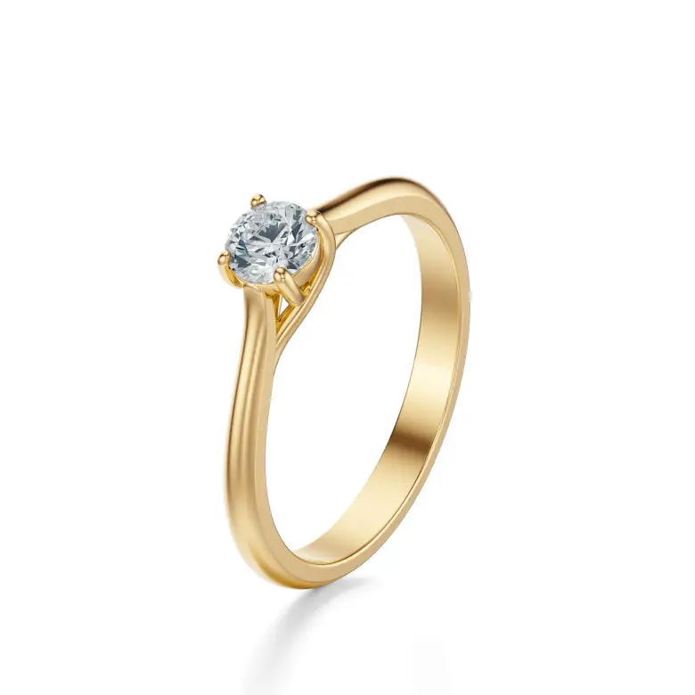 Pierścionek zaręczynowy z brylantem Pierścionek zaręczynowy z brylantem