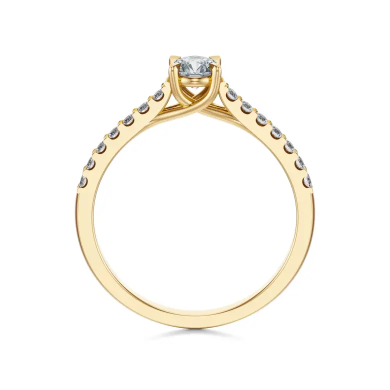 Pierścionek zaręczynowy z diamentami Pierścionek zaręczynowy z diamentami