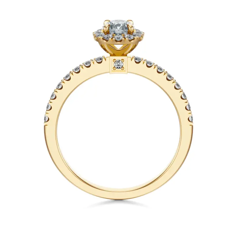 Pierścionek zaręczynowy z diamentami Pierścionek zaręczynowy z diamentami