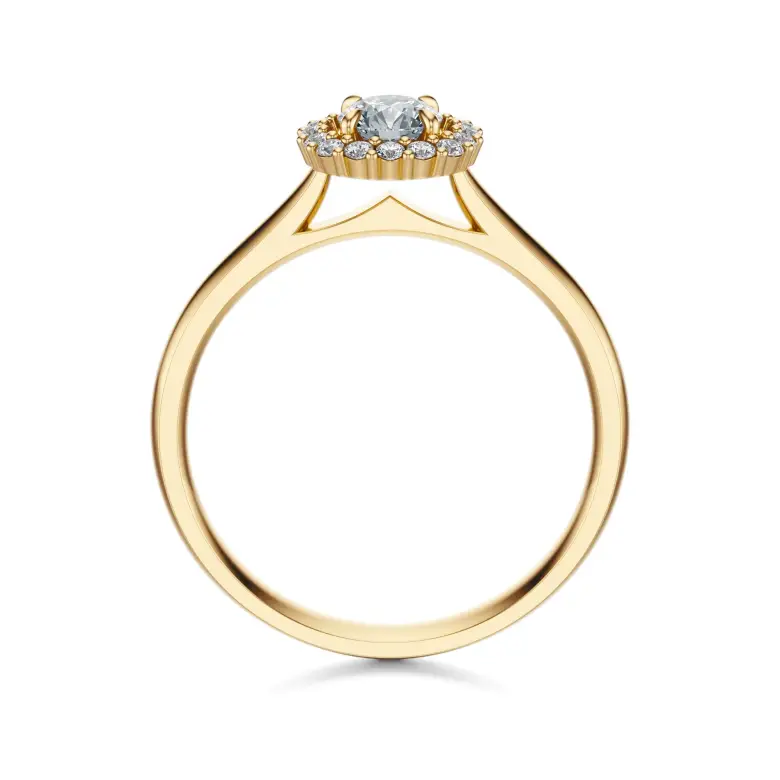 Pierścionek zaręczynowy z diamentami Pierścionek zaręczynowy z diamentami