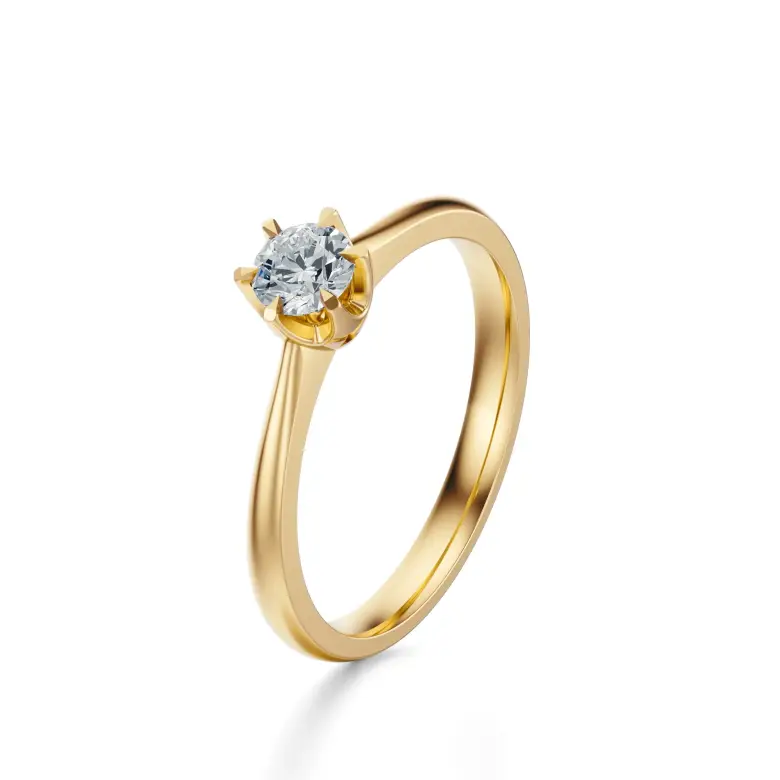 Klasyczny pierścionek zaręczynowy