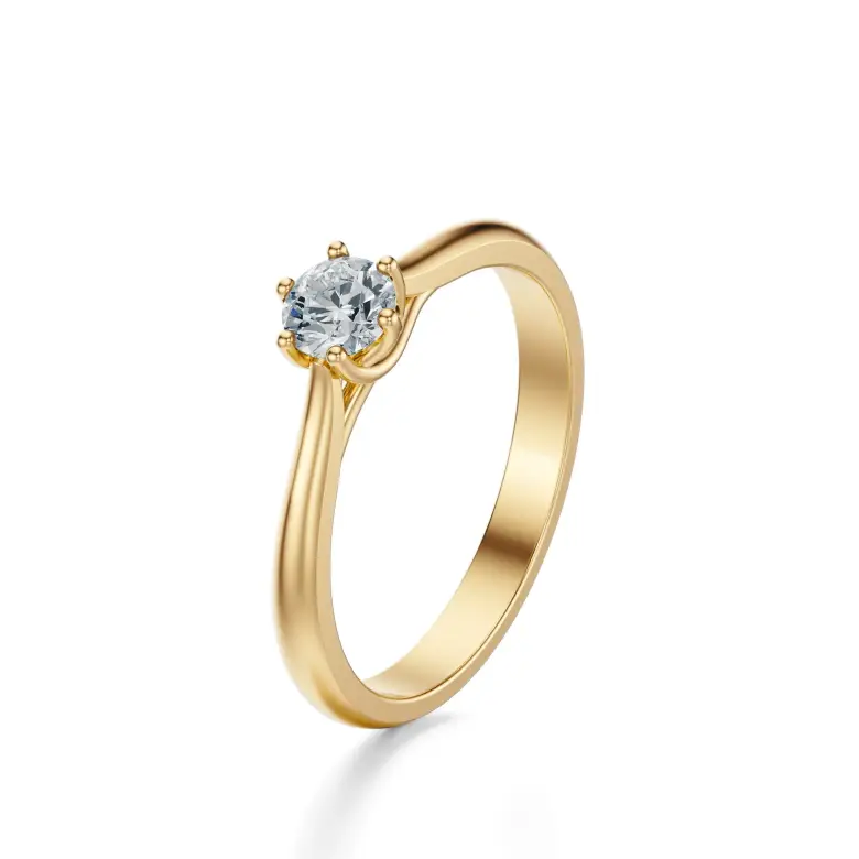 Klasyczny pierścionek zaręczynowy