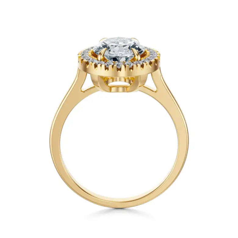 Pierścionek z owalnym diamentem Pierścionek z owalnym diamentem