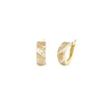 Nowoczesne kolczyki złote