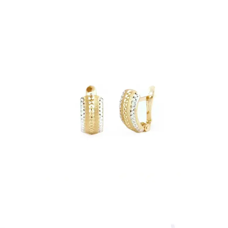 Złote kolczyki zapięcie angielskie Złote kolczyki zapięcie angielskie