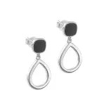 Kolczyki srebrne z emalią