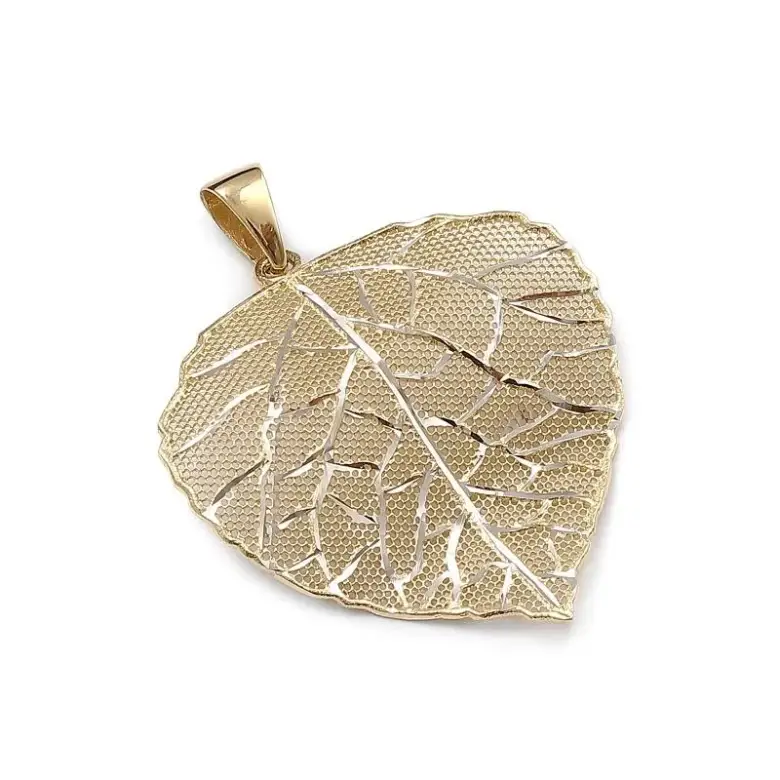 Złota zawieszka liść Złota zawieszka liść