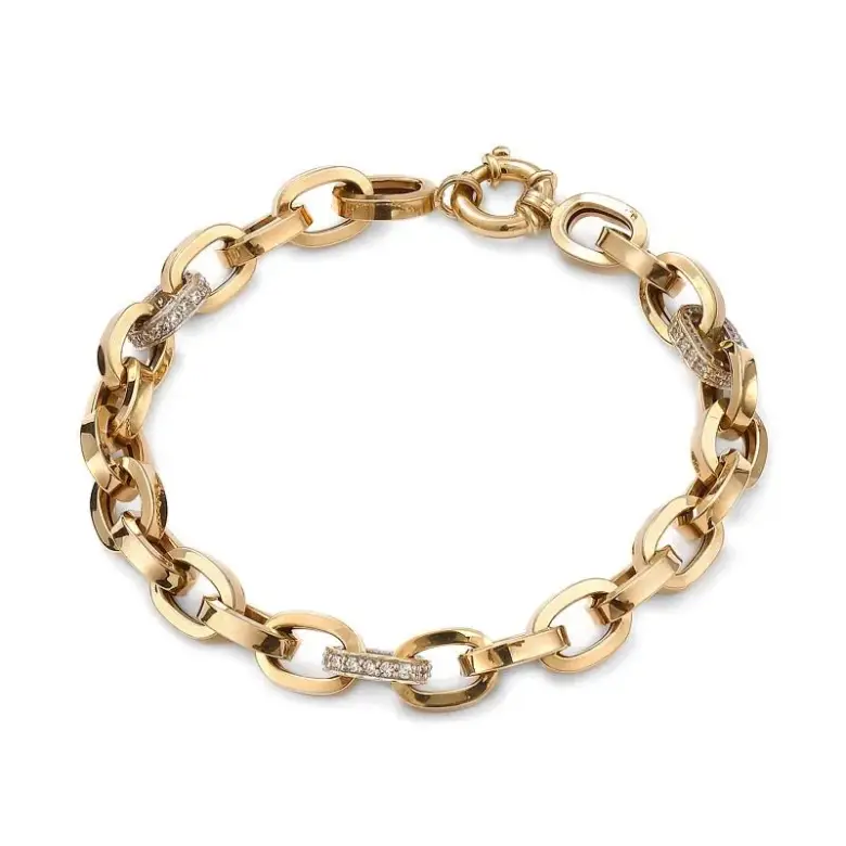 Bransoletka złota damska gruba Bransoletka złota damska gruba