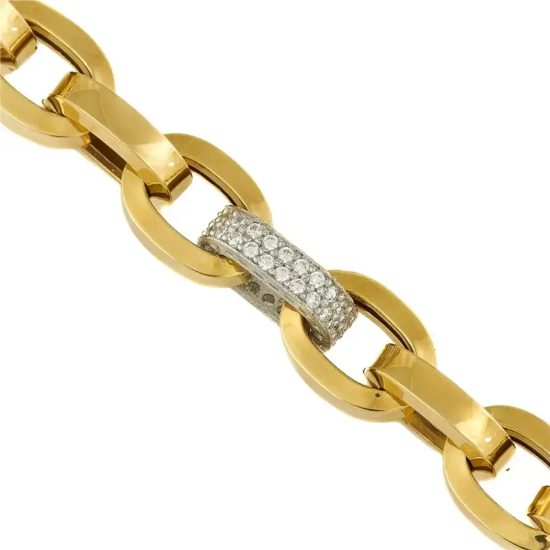 gruby zloty naszyjnik z cyrkoniami-1275