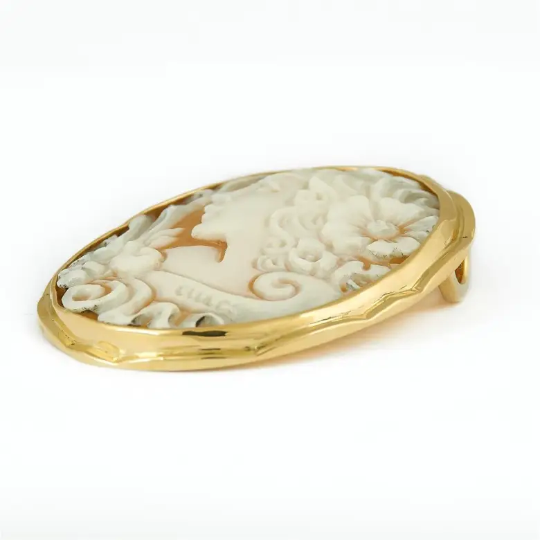 kamea naszyjnik złoty-1283 kamea naszyjnik złoty-1283