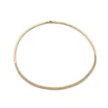 naszyjnik ze złota wysadzany cyrkoniami