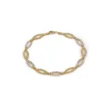 Złota bransoletka z cyrkoniami