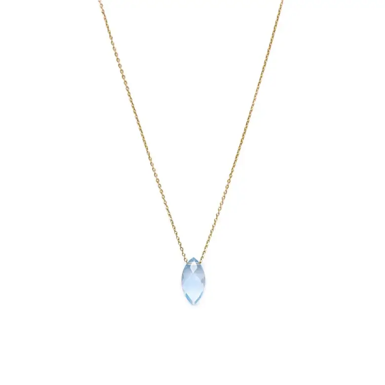 Naszyjnik z topazem złoto pr. 585
