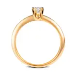 złoty pierścionek z diamentem 0,15 ct-1704 złoty pierścionek z diamentem 0,15 ct-1704