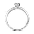 pierścionek z białego złota z diamentem 0,15 ct-1720