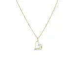 Złota zawieszka w kształcie serca Złota zawieszka w kształcie serca