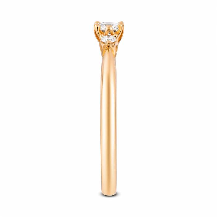 pierścionek złoty z diamentami 0,23 ct-1889