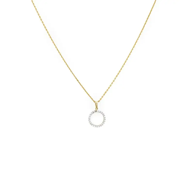 Złota zawieszka kółko Złota zawieszka kółko