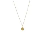 naszyjnik złoty celebrytka z kulką