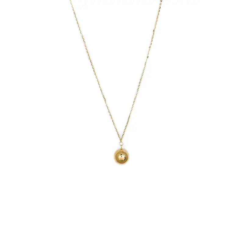 naszyjnik złoty celebrytka z kulką