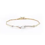 Bransoletka złota cyrkonie Bransoletka złota cyrkonie