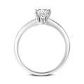 pierścionek z białego złota z diamentem 0,40 ct.-2187