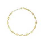 Bransoletka złota ażurowa