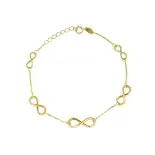 Złota bransoletka z nieskończonością Złota bransoletka z nieskończonością