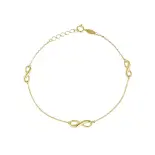 Złota bransoletka z nieskończonością Złota bransoletka z nieskończonością