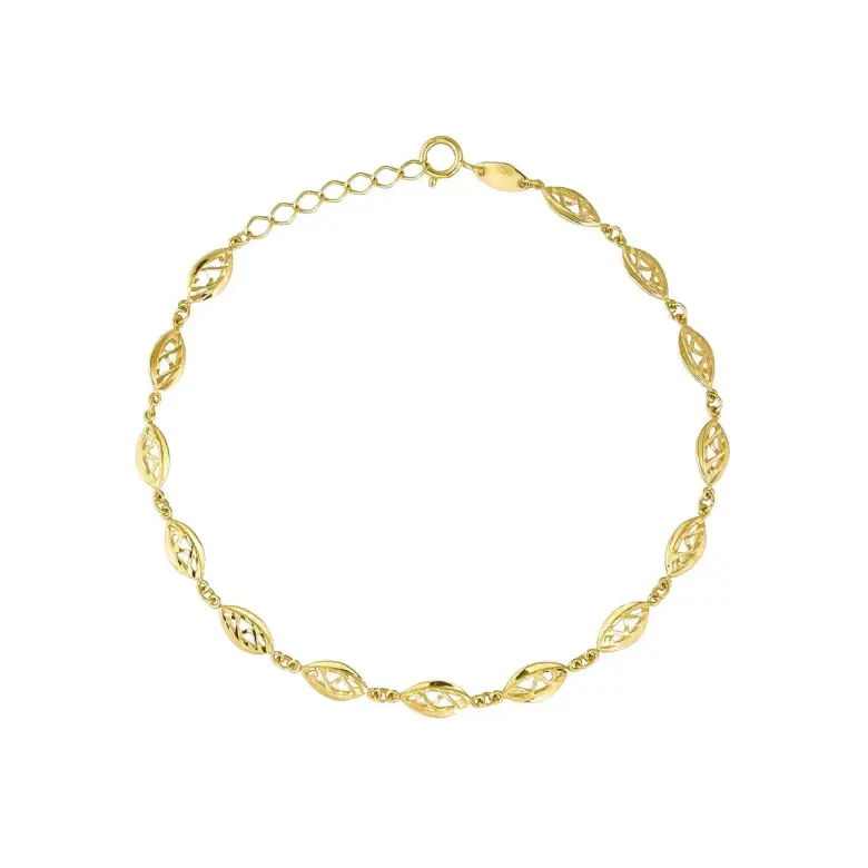 Bransoletka złota ażurowa
