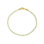 Bransoletka złota dwukolorowa z ozdobnymi serduszkami Bransoletka złota dwukolorowa z ozdobnymi serduszkami