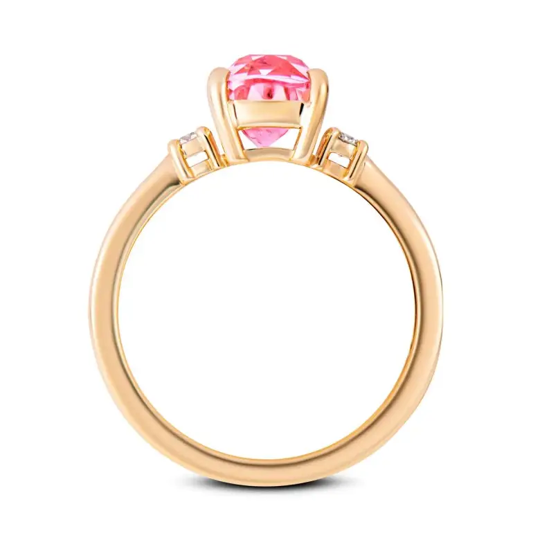 Pierścionek z tourmalinem różowym -2476 Pierścionek z tourmalinem różowym -2476