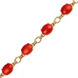 bransoletka złota z koralem-2495 bransoletka złota z koralem-2495