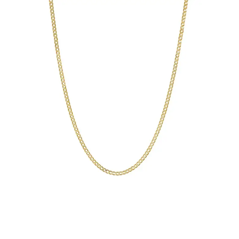 Złoty łańcuszek splot pancerka grawerowana