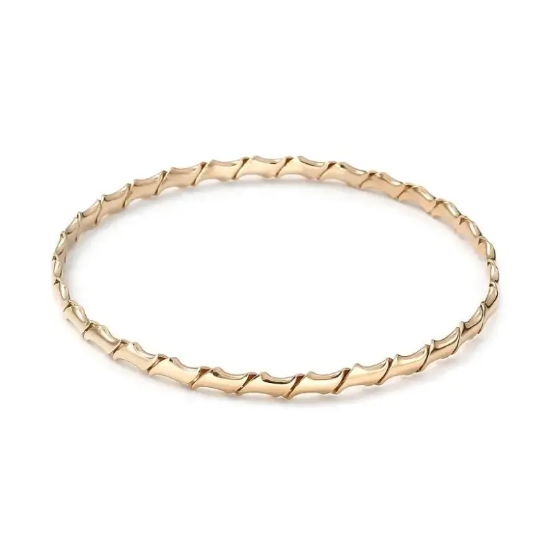 Złota bransoletka sztywne koło Złota bransoletka sztywne koło