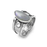 Srebrny pierścionek z opalem