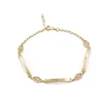 Bransoletka ze złota damska wysadzana cyrkoniami Bransoletka ze złota damska wysadzana cyrkoniami