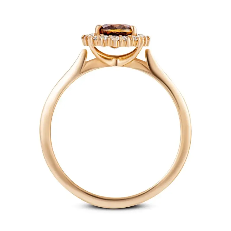 Złoty pierścionek z aleksandrytem-3022 Złoty pierścionek z aleksandrytem-3022